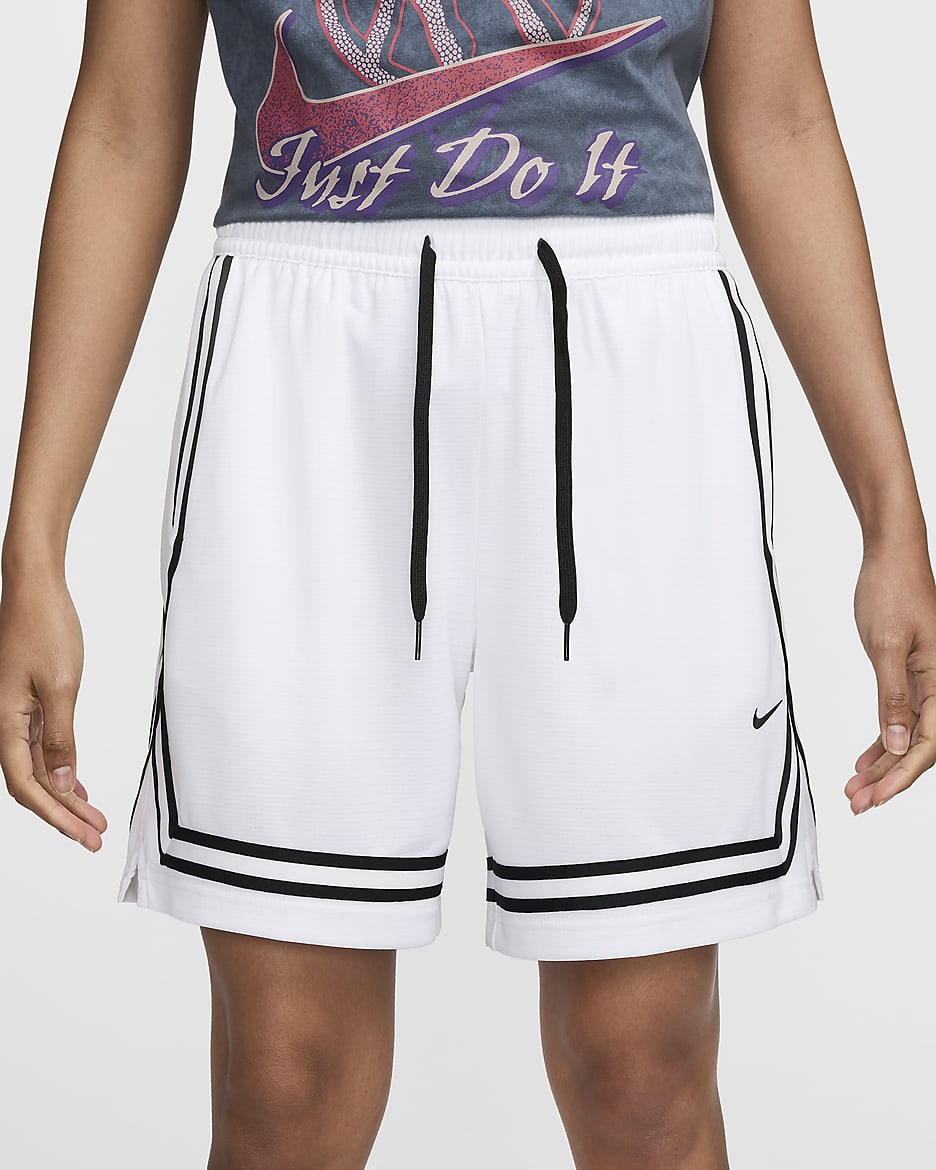 Nike Crossover Women's Dri-FIT 7" Basketball Shorts - White/Black/Black