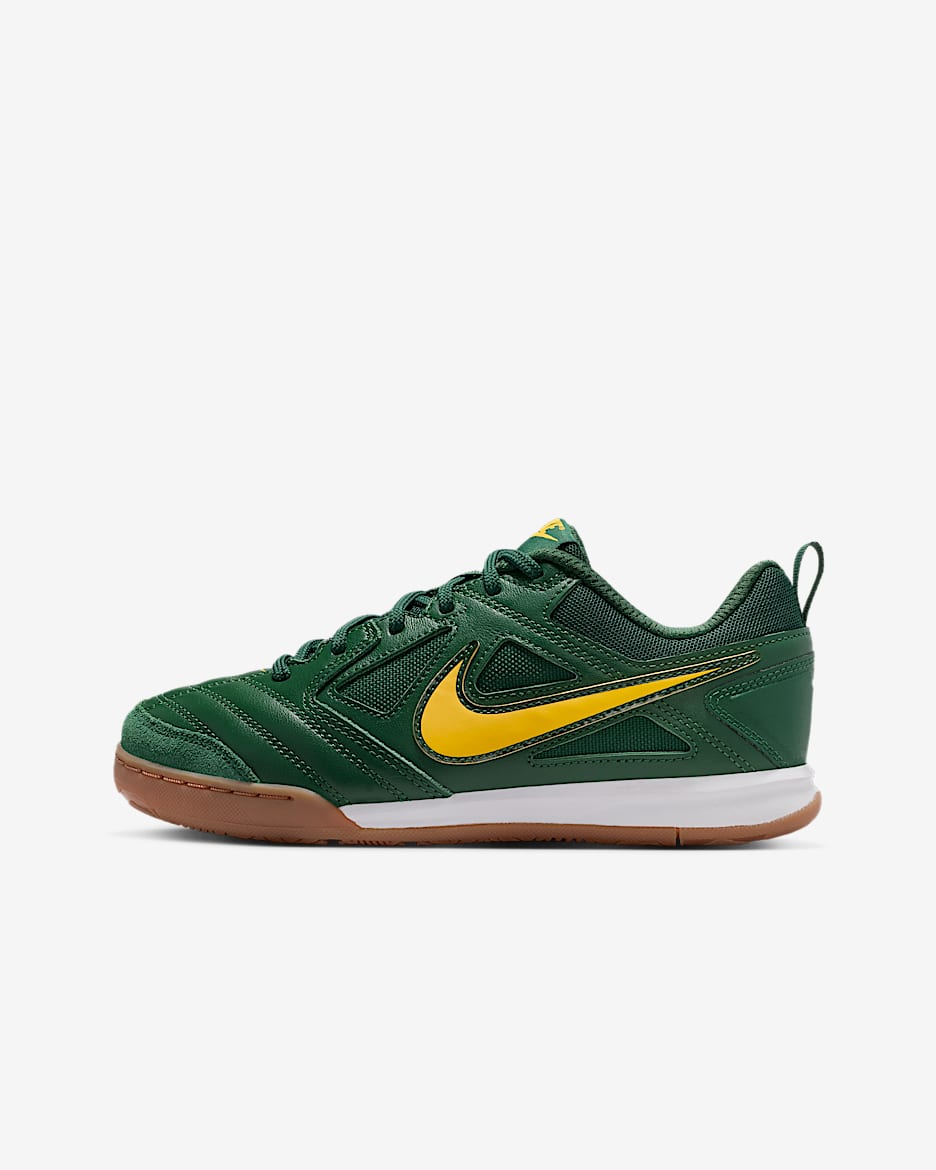 Nike Gato Older Kids' Shoes - Fir/White/Gum Medium Brown/Varsity Maize