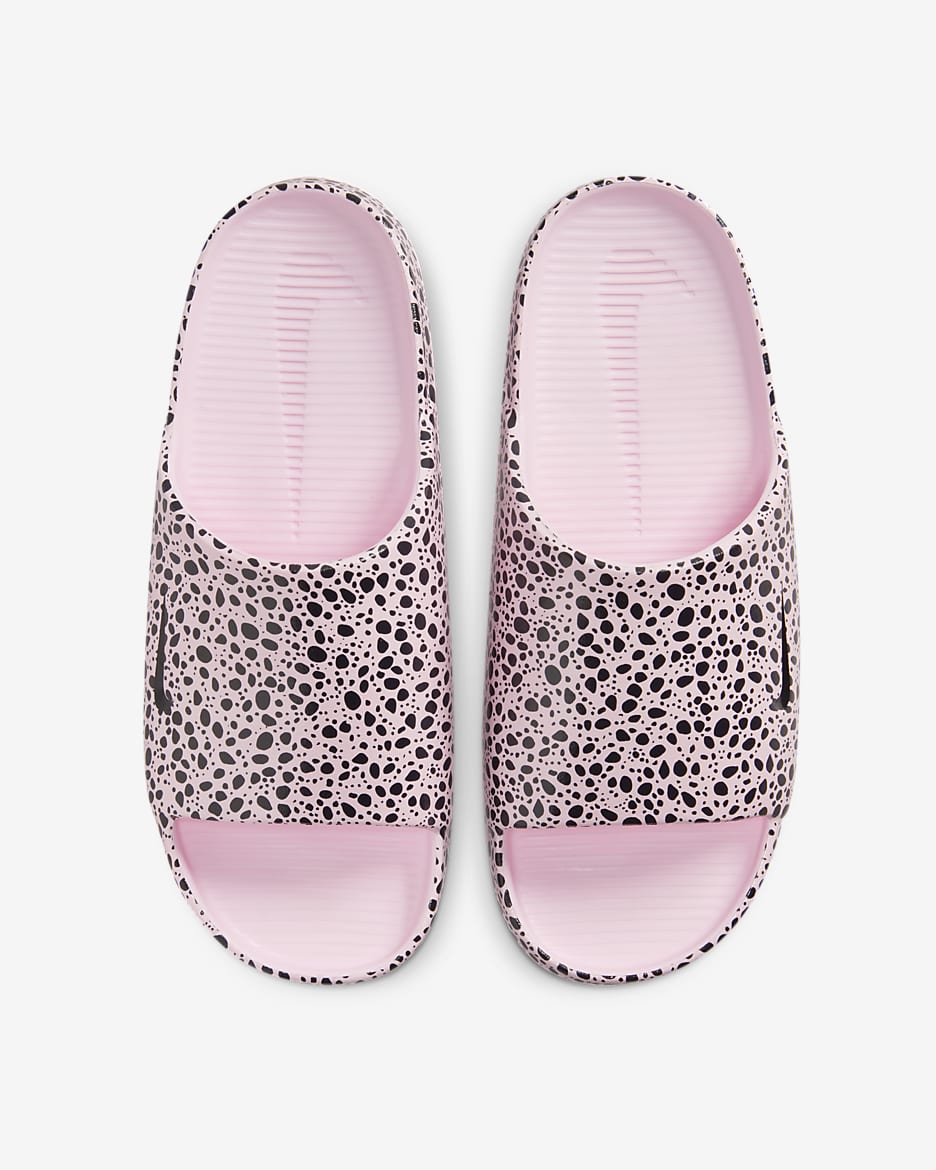 Nike Calm Women's Slides - Pink Foam/Red Stardust/Black