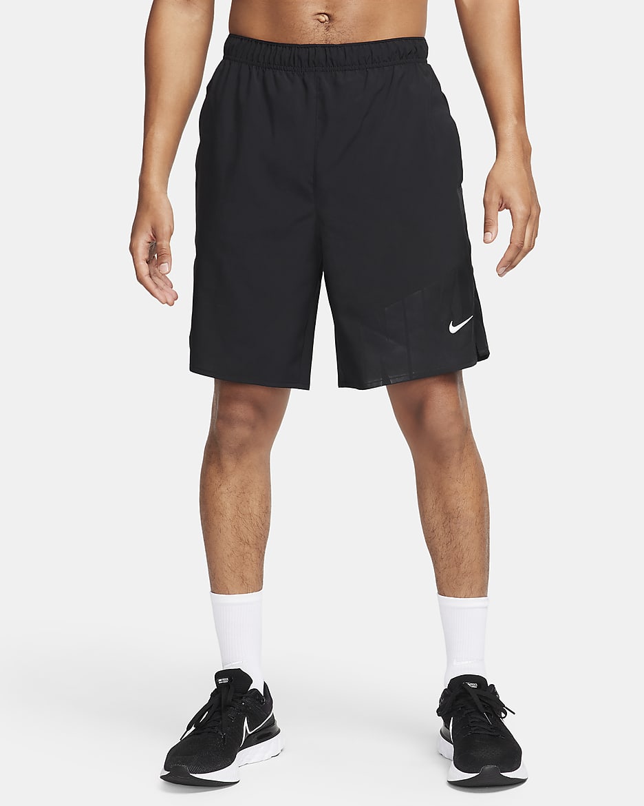 Shorts da running Dri-FIT non foderati 23 cm Nike Challenger – Uomo - Nero/Nero/Nero/Bianco