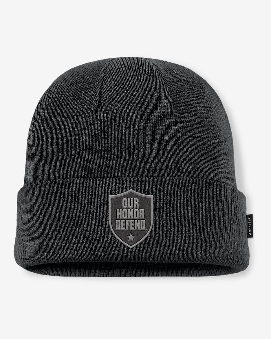Ohio State 2025 Military Appreciation Men's Nike College Cuffed Beanie - Black