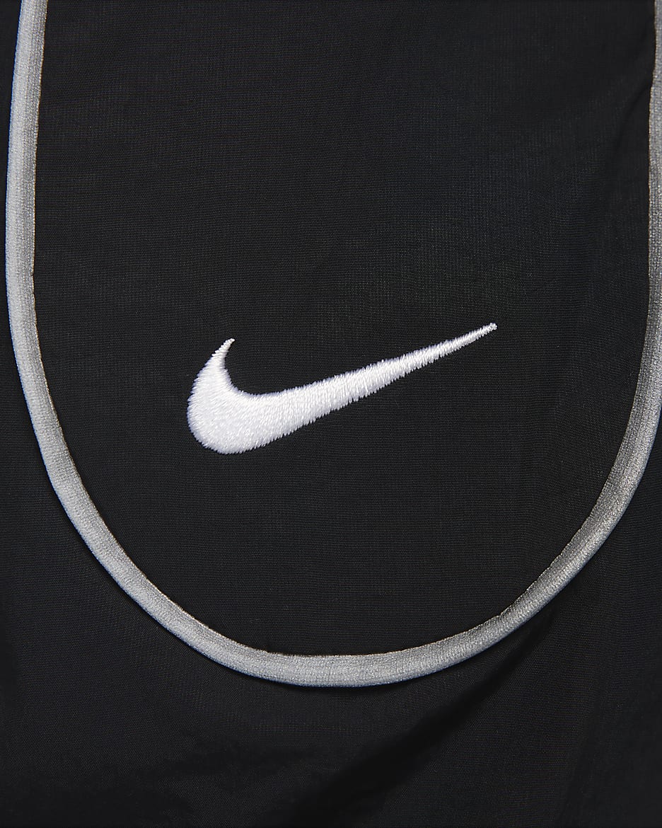 Nike Sportswear Solo Swoosh vevd treningsjakke til herre - Svart/Hvit