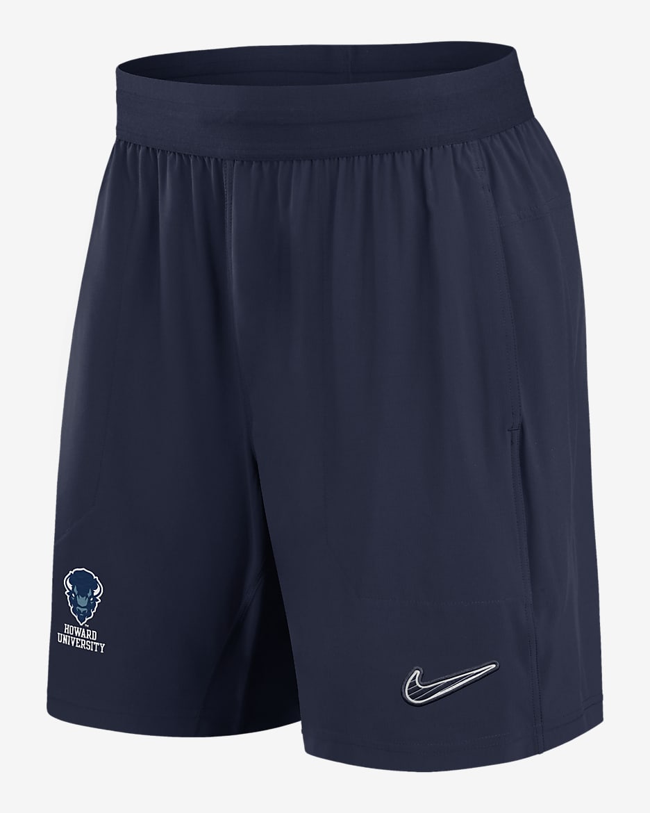 Shorts universitarios Nike Dri-FIT de tejido Woven para hombre Howard - Azul marino
