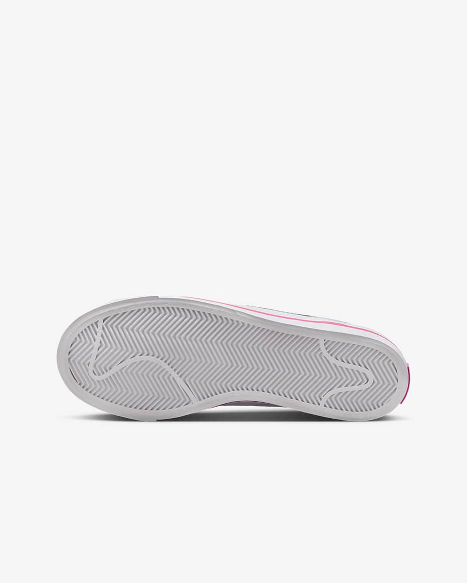 NikeCourt Legacy Older Kids' Shoes - White/Pinksicle/Light Armoury Blue