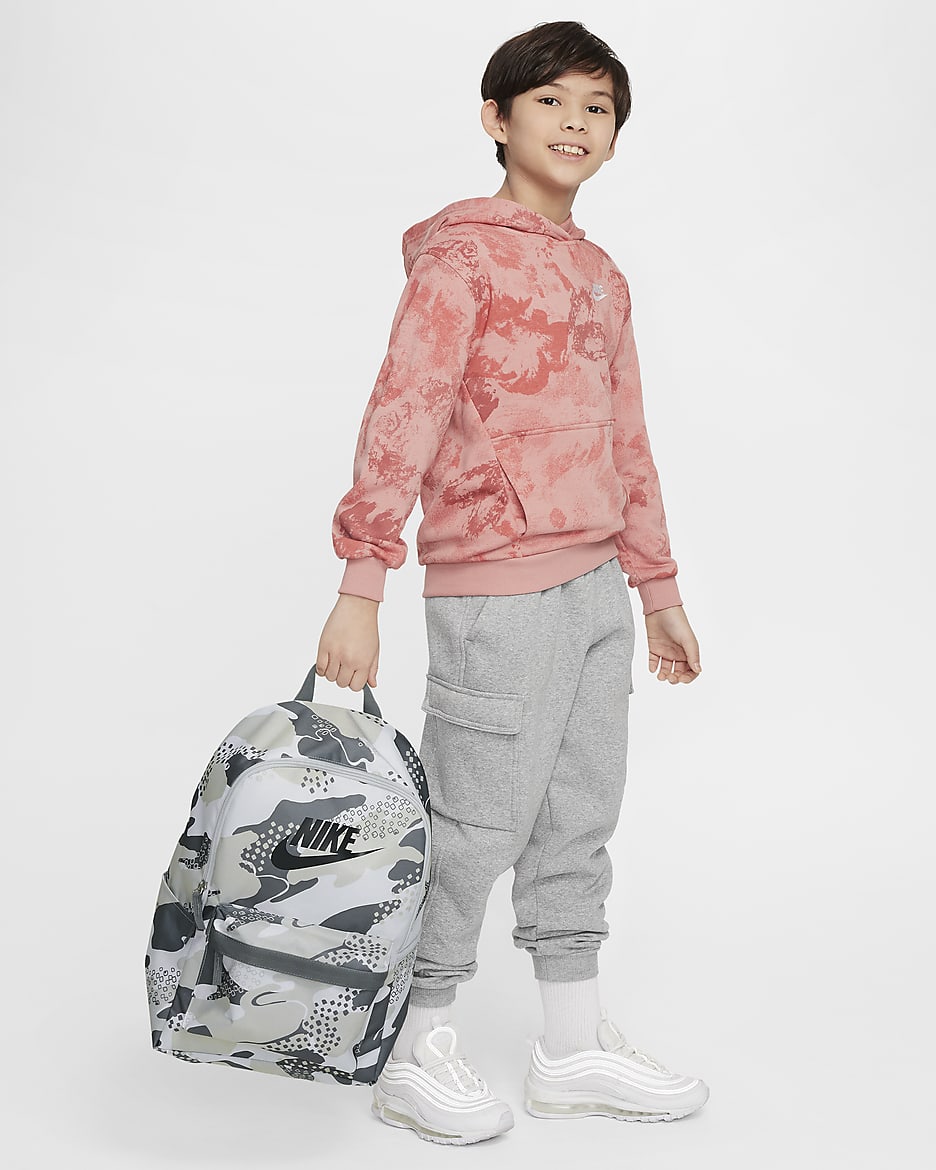 Mochila para niños (25 L) Nike Heritage - Gris humo/Polvo fotón/Gris humo oscuro