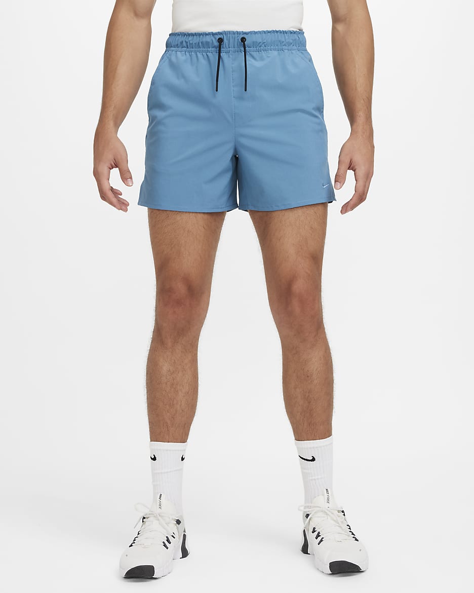 Shorts versátiles sin forro Dri-FIT de 13 cm para hombre Nike Unlimited - Tormenta del Egeo/Negro/Tormenta del Egeo