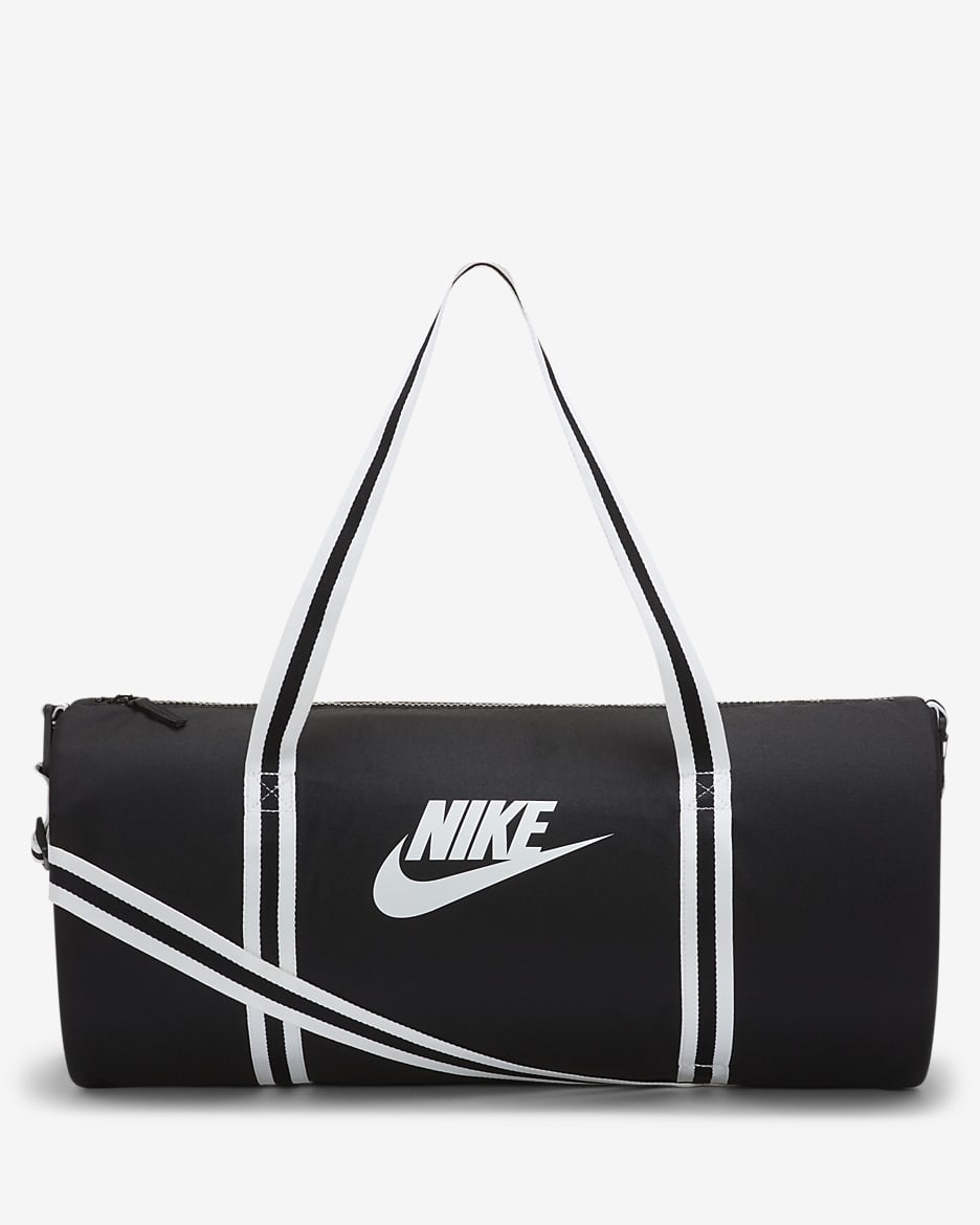 Nike Heritage Duffel Bag (30L) - Black/Black/White
