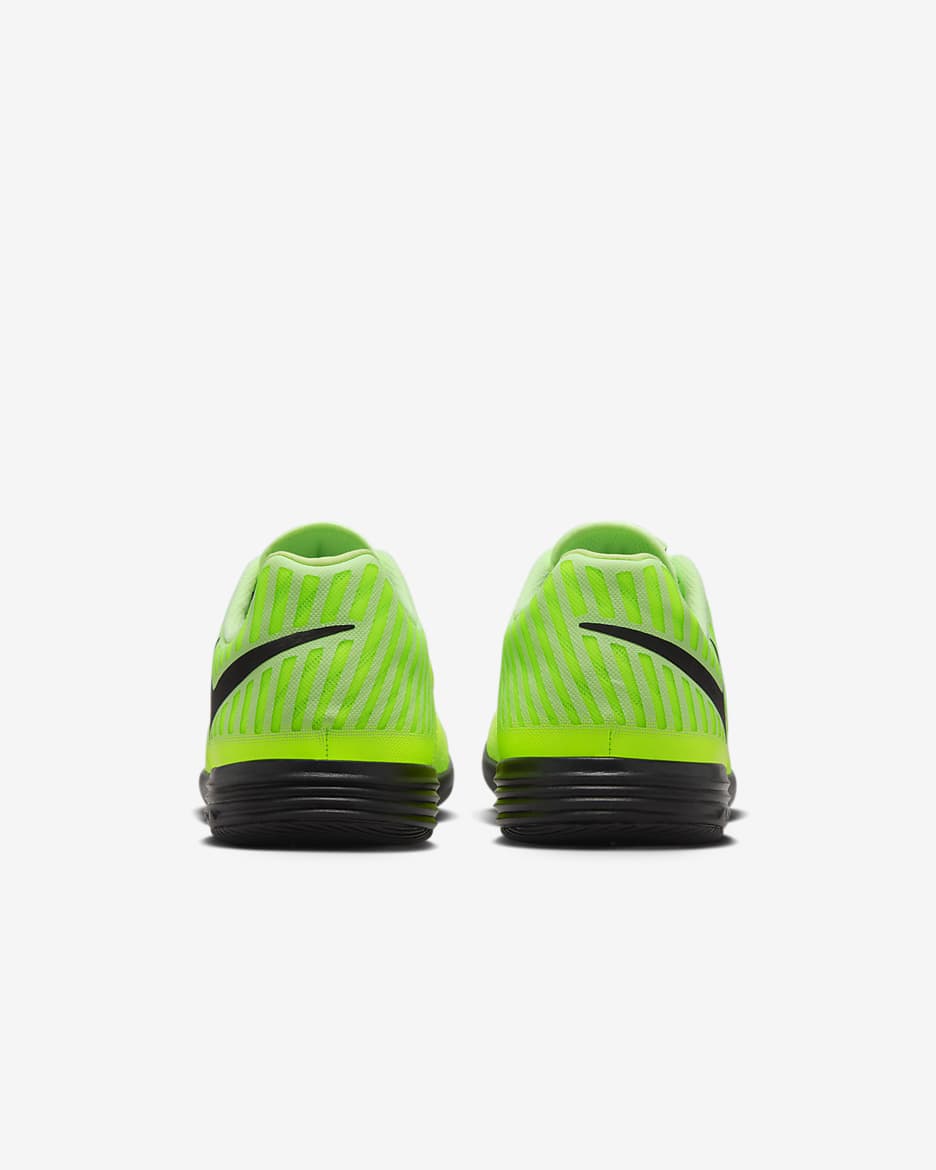 Nike Lunar Gato II Indoor Court Low-Top Football Shoes - Black/Volt