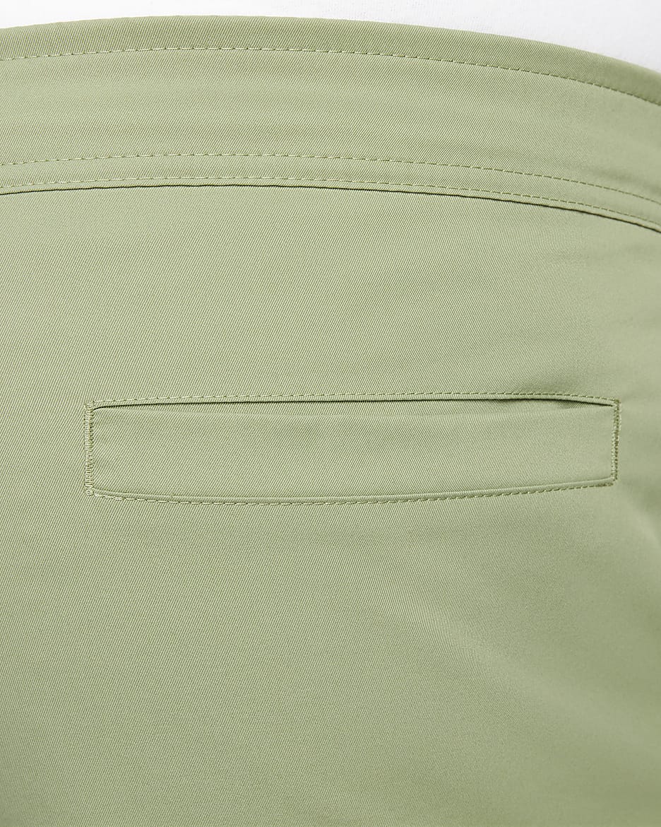 Nike Club Men's Woven Tapered Leg Pants - Oil Green/White
