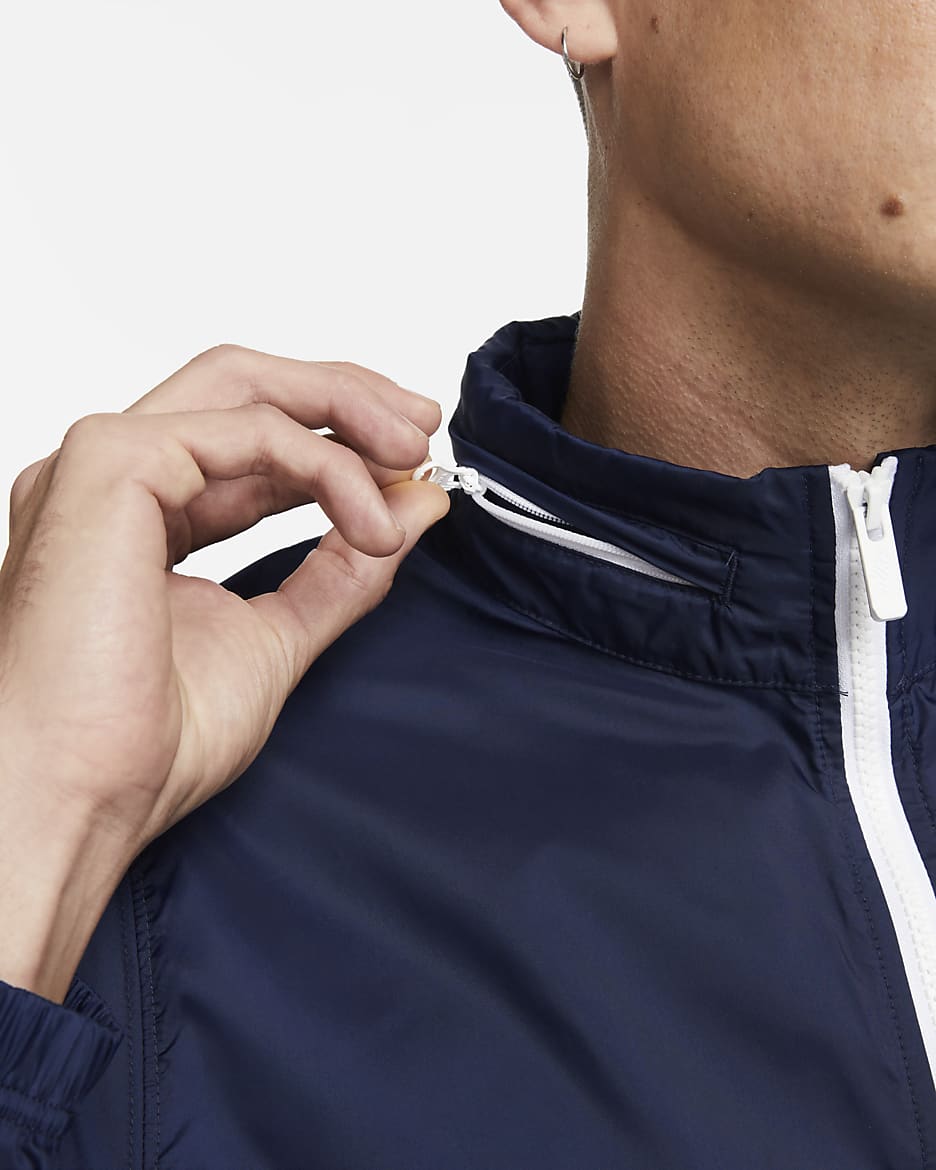 Nike Sportswear Club Geweven trainingspak met voering voor heren - Midnight Navy/Wit