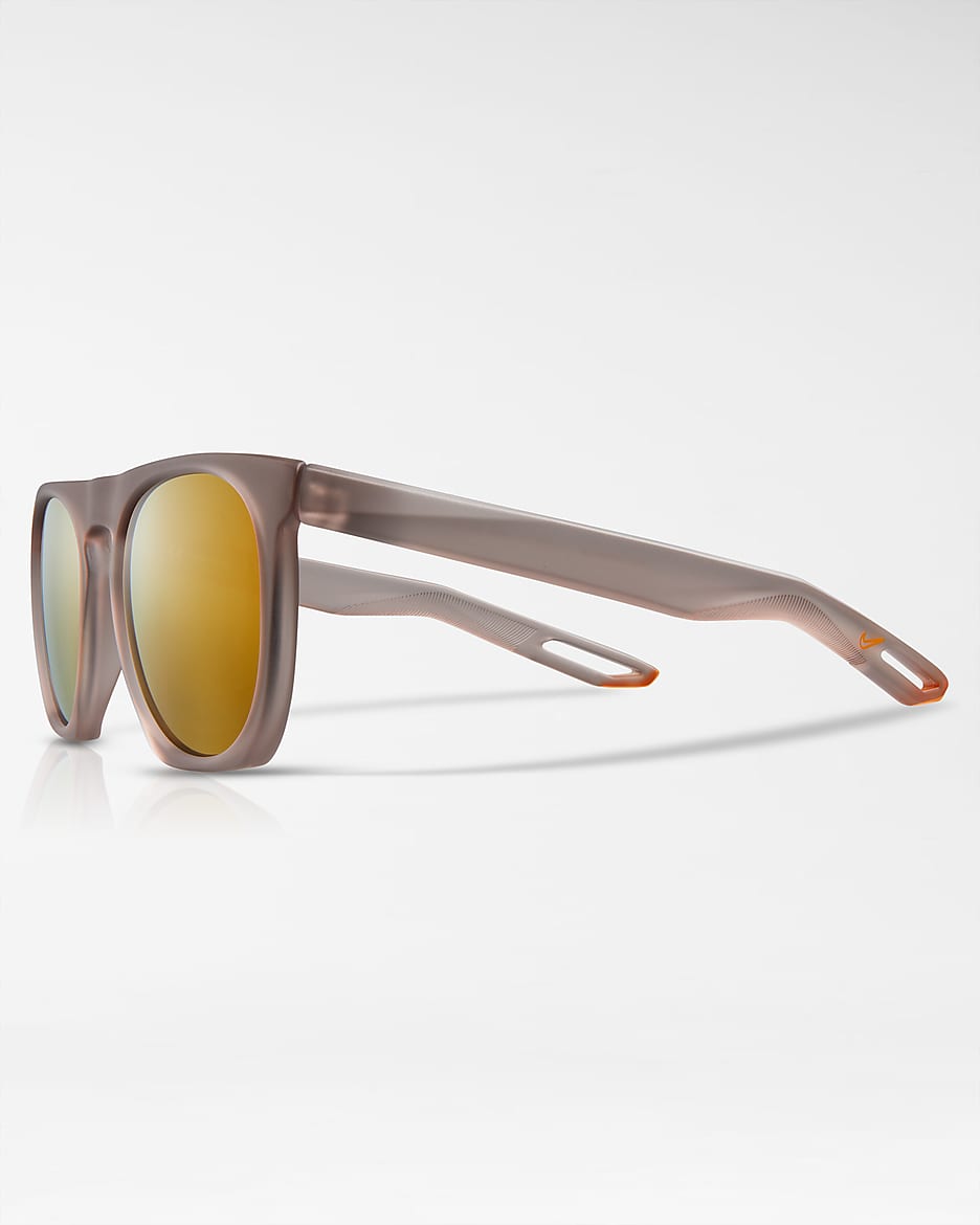 Lentes de sol Nike Flatspot XXII Mirrored - Ceniza amatista/Curry claro