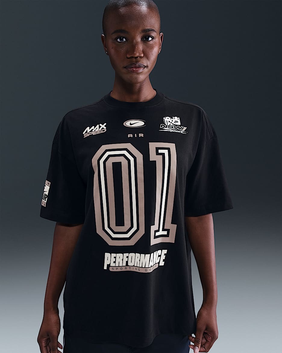 Playera oversized para mujer Nike Sportswear Essentials - Negro