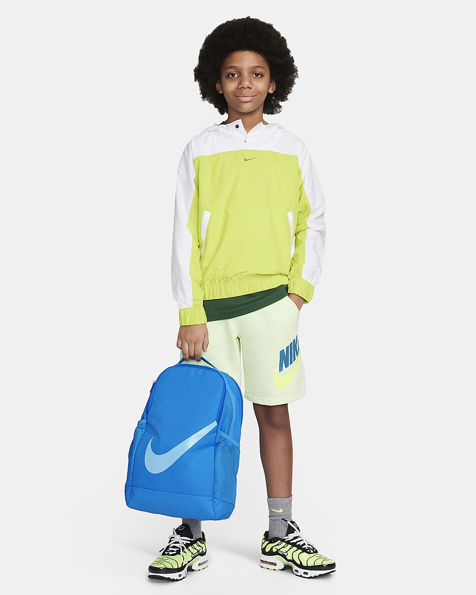 Nike Brasilia Kids' Backpack (18L) - Photo Blue/Photo Blue/Aquarius Blue