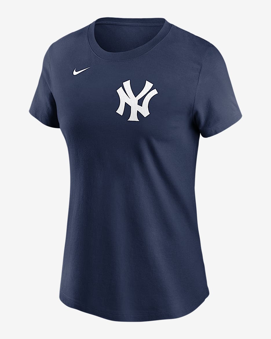 Playera Nike de la MLB para mujer Paul Goldschmidt New York Yankees Fuse - Azul marino