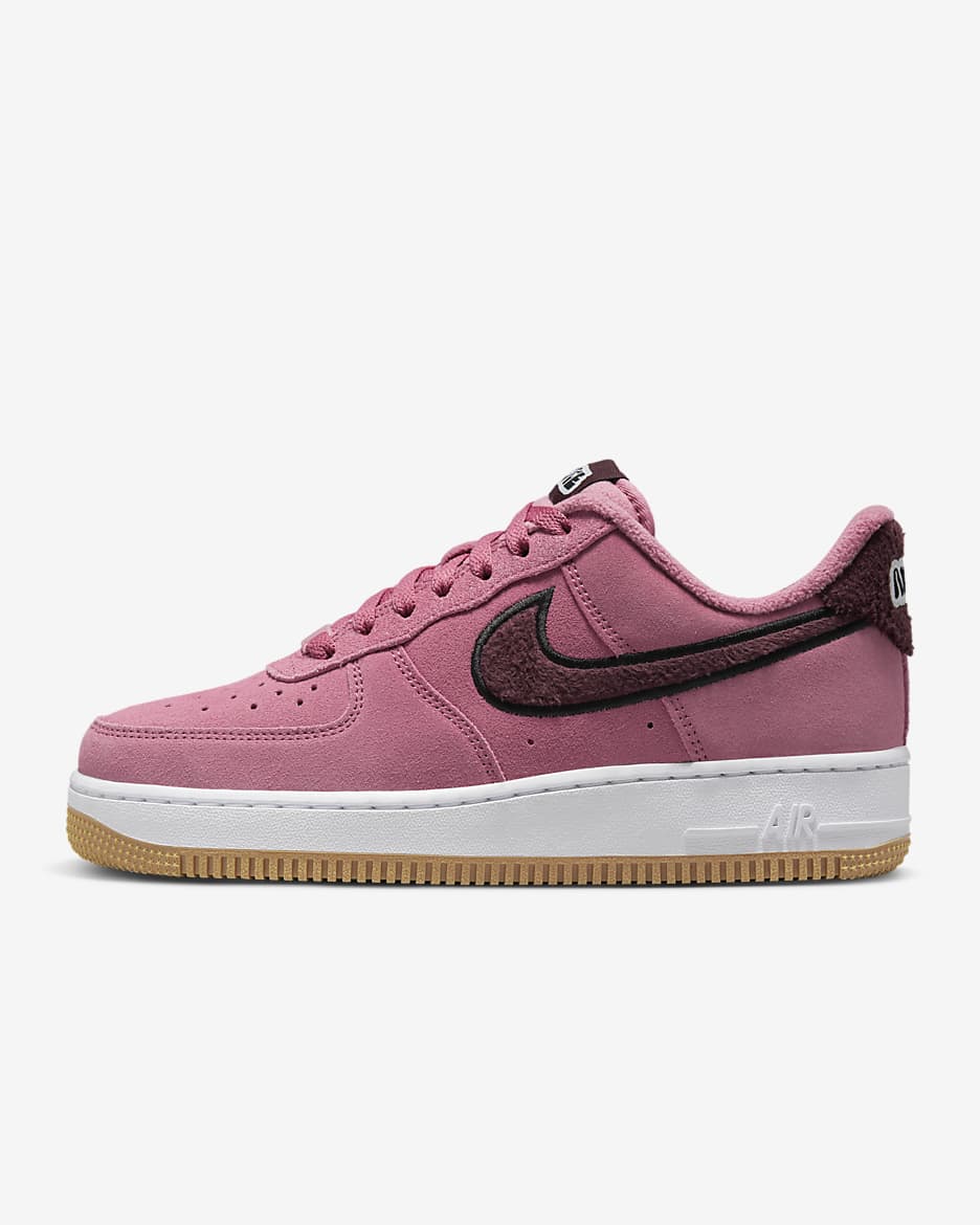 Nike Air Force 1 '07 SE Kadın Ayakkabısı - Desert Berry/Burgundy Crush/Beyaz/Siyah