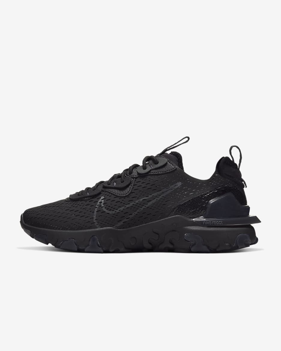 Nike React Vision Erkek Ayakkabısı - Siyah/Siyah/Anthracite/Anthracite