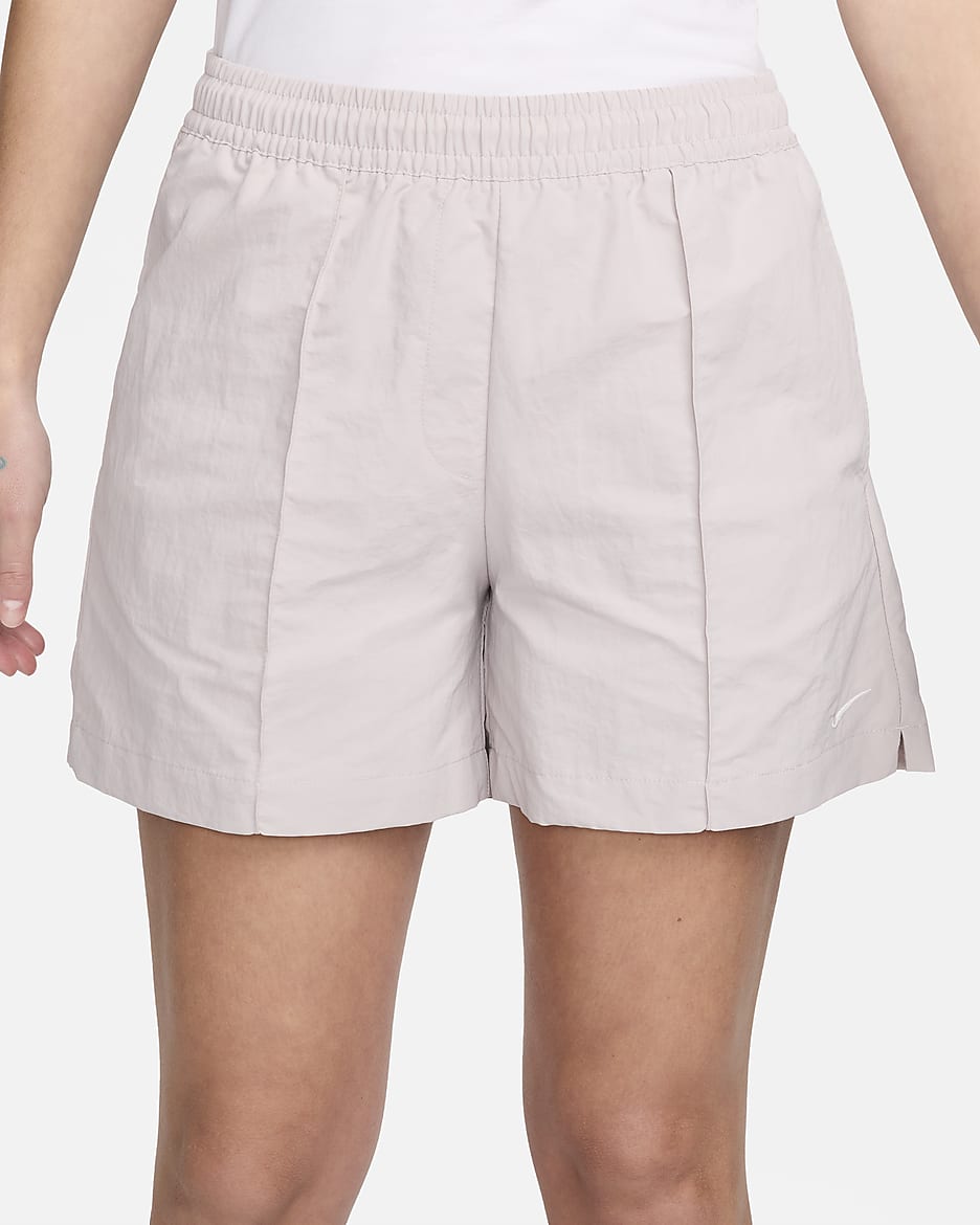 Short taille mi-haute 12,5 cm Nike Sportswear Everything Wovens pour femme - Platinum Violet/Sail