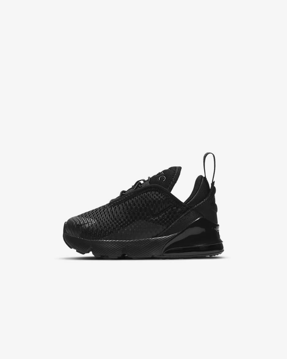 Tenis para bebé e infantil Nike Air Max 270 - Negro/Negro