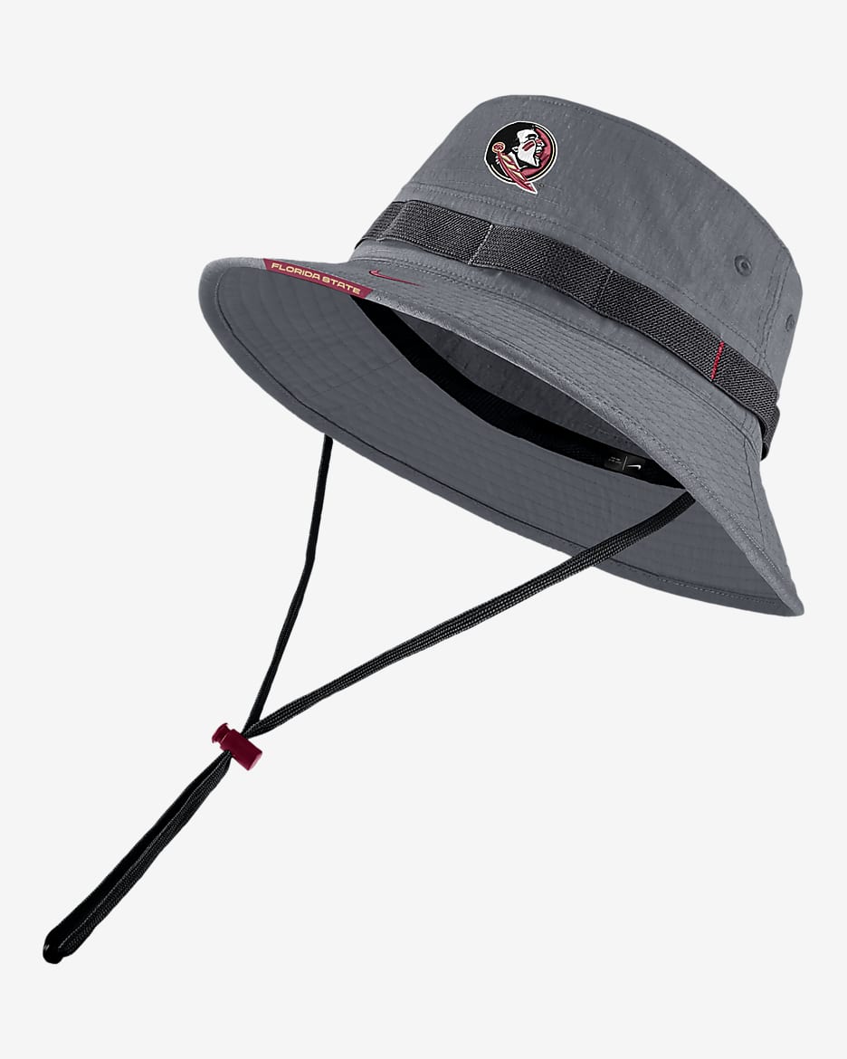 FSU Nike College Boonie Bucket Hat - Flint Grey