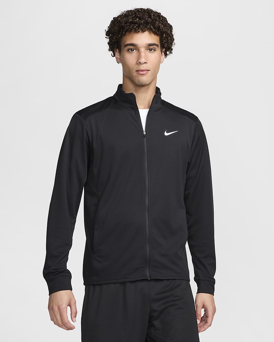 Nike Totality Men's Dri-FIT Knit Versatile Jacket - Black/White