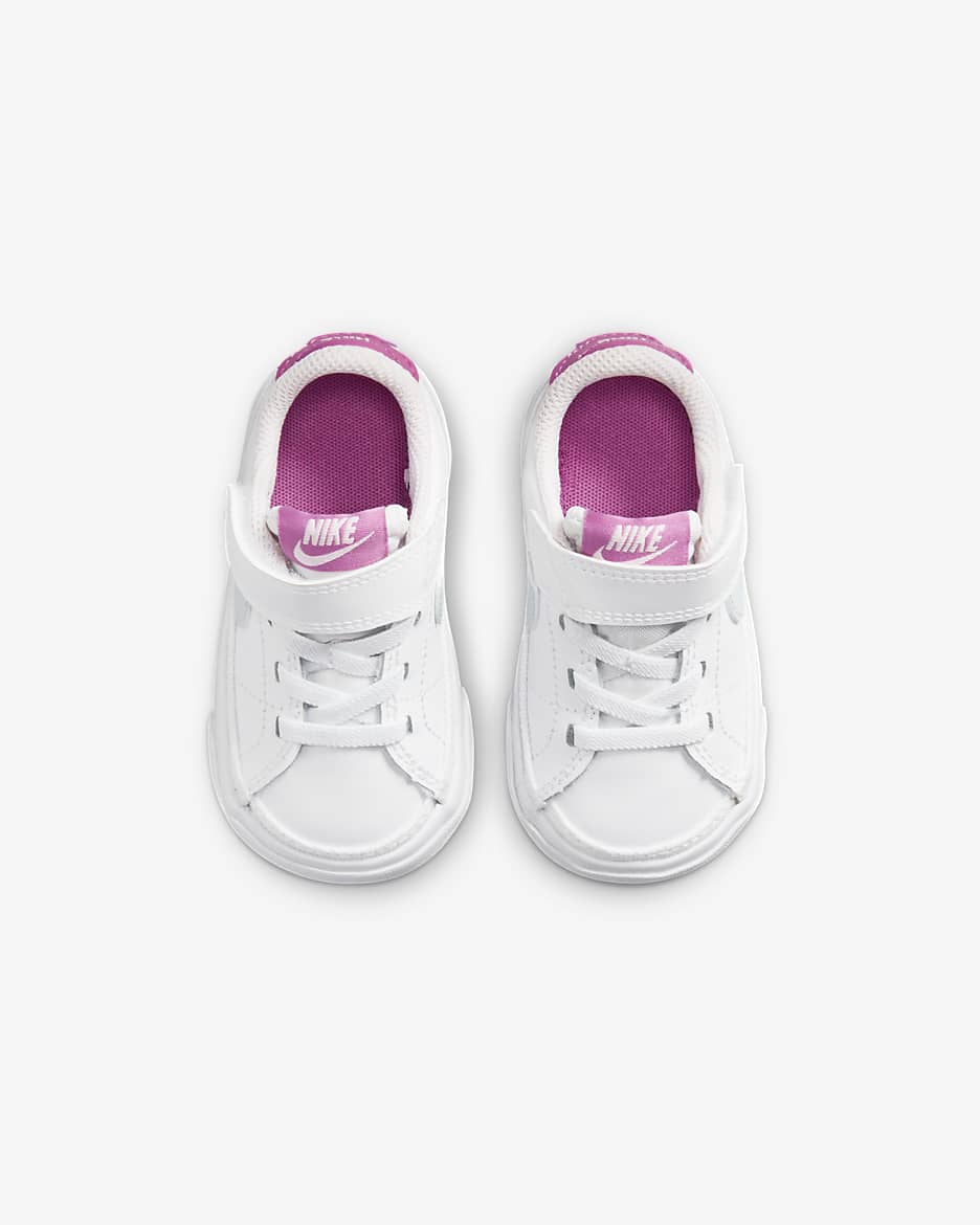 NikeCourt Legacy Baby/Toddler Shoes - White/Cosmic Fuchsia/Pearl Pink/Football Grey