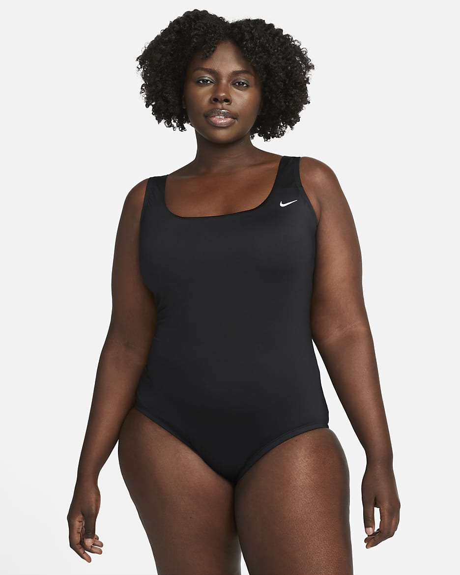Nike Essential Women's U-Back One-Piece Swimsuit (Plus Size) - Black