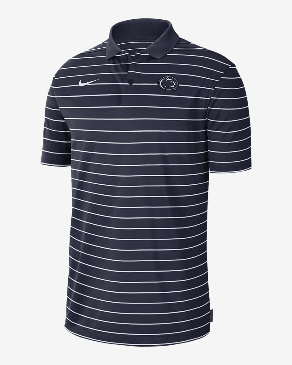 Nike College Dri-FIT (Penn State) Men's Polo - College Navy/College Navy/White