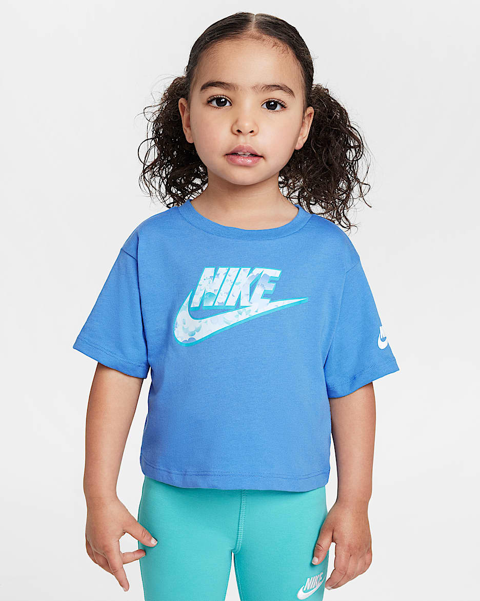 Nike Flow-Ral Toddler Boxy Graphic T-Shirt - Blue Beyond