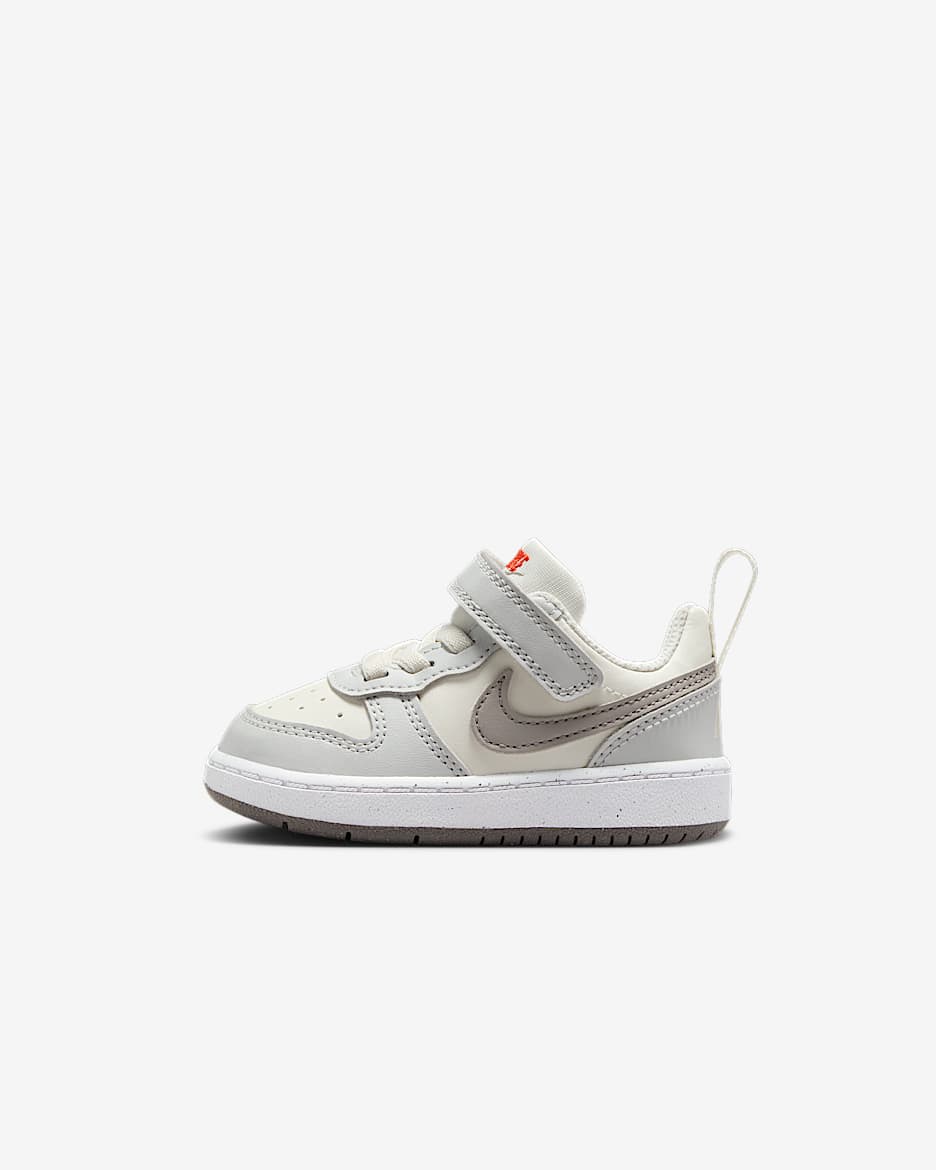 Nike Court Borough Low Recraft Baby/Toddler Shoes - Sail/Photon Dust/Picante Red/College Grey