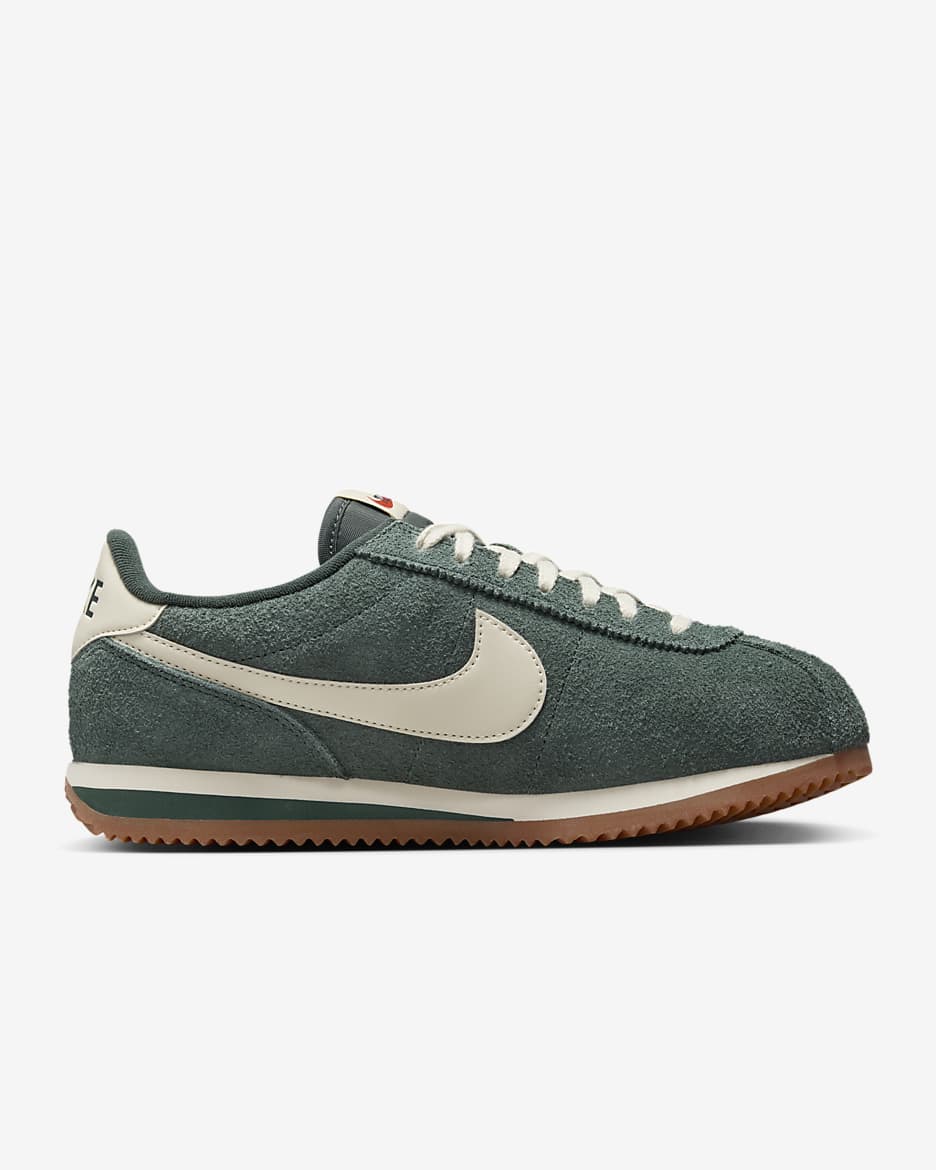 Chaussure Nike Cortez Vintage Suede pour femme - Vintage Green/Gum Medium Brown/Muslin