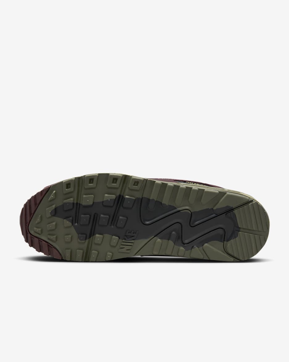 Nike Air Max 90 GORE-TEX Men's Shoes - Medium Olive/Cargo Khaki/Burgundy Crush/Neutral Olive