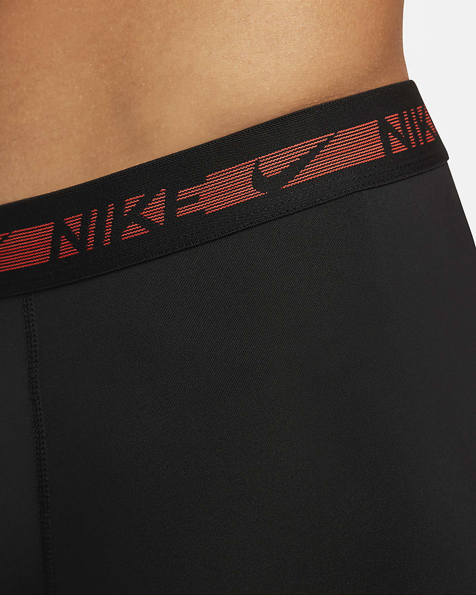 Nike Flex Micro Men's Boxer Briefs (3-Pack) - Multi-Color/Black/Red