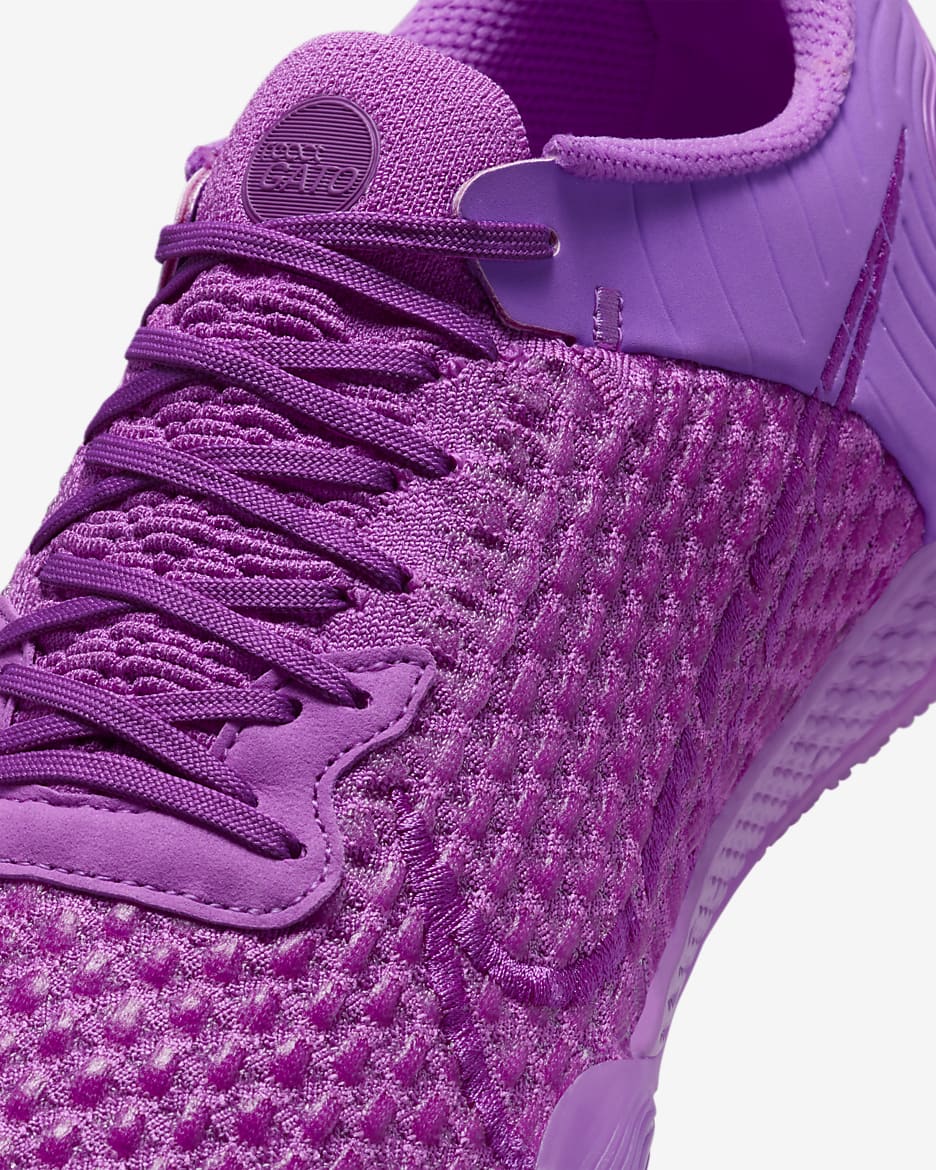 Tacos de fútbol low para cancha cubierta Nike React Gato - Sueño fucsia/Flor de lila