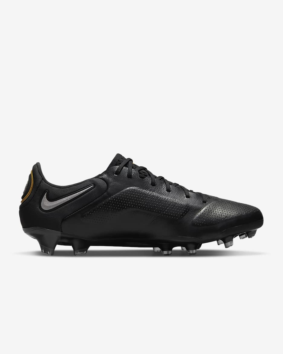 Nike Tiempo Legend 9 Elite FG Firm-Ground Football Boots - Black/Anthracite/Metallic Gold/Metallic Dark Grey