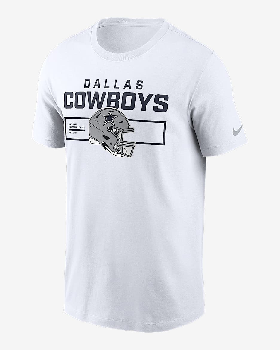 Dallas Cowboys Helmet Essential Men's Nike NFL T-Shirt - White