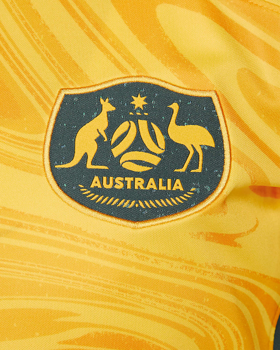 Australia 2023 Stadium Home Women's Nike Dri-FIT Football Shirt - Varsity Maize/Pro Green/Pro Green