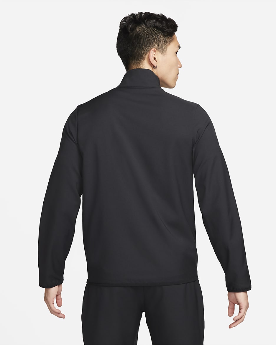 Nike Dri-FIT Men's Woven Training Jacket - Black/Black/White