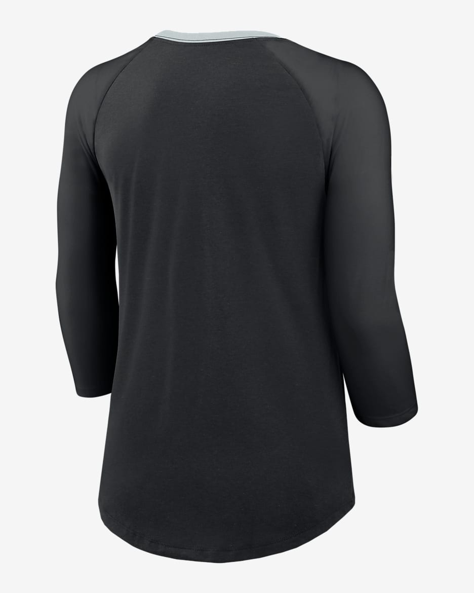 Las Vegas Raiders Women's Nike NFL 3/4-Sleeve T-Shirt