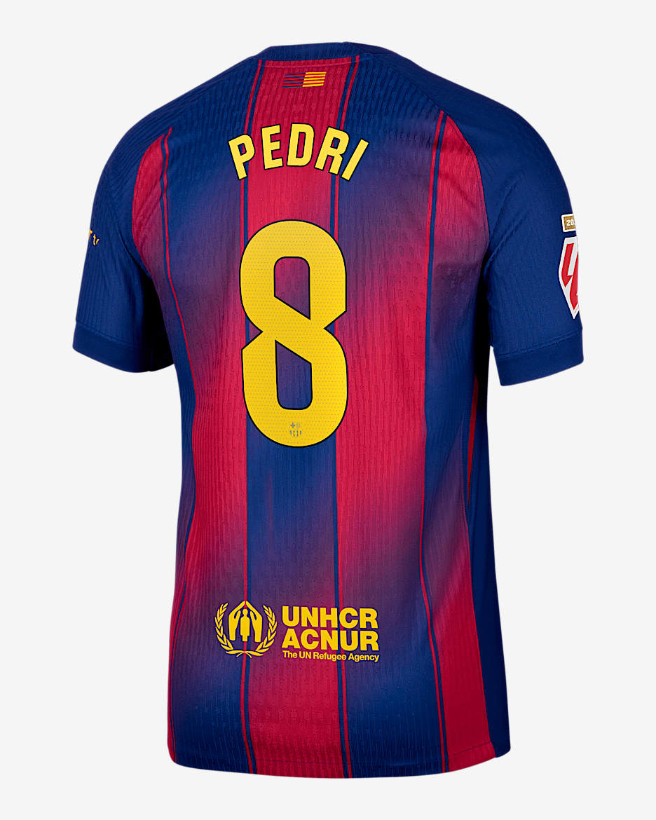 Pedri Barcelona 2025/26 Match Home Men's Nike Dri-FIT ADV Soccer Jersey