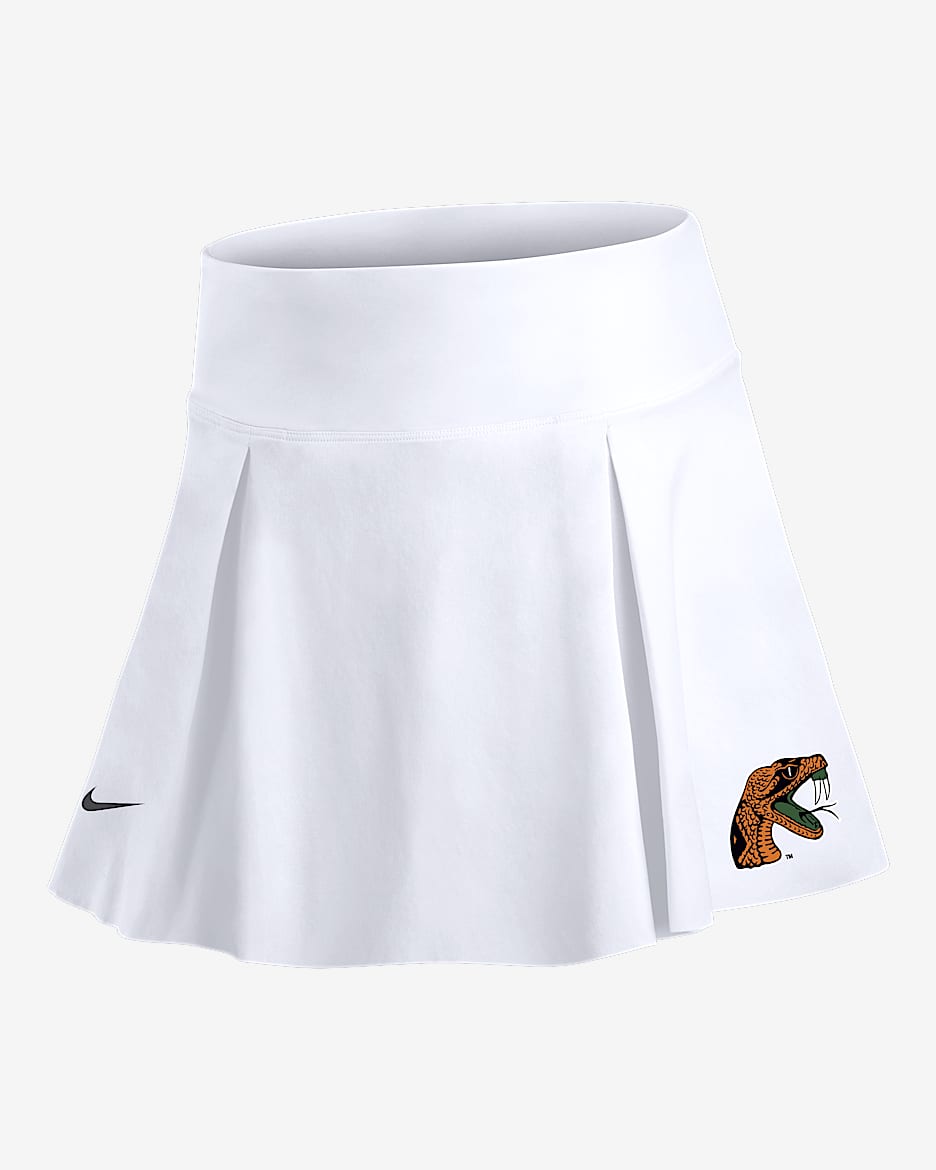 Falda universitaria Nike para mujer Florida A&M Club - Blanco/Antracita