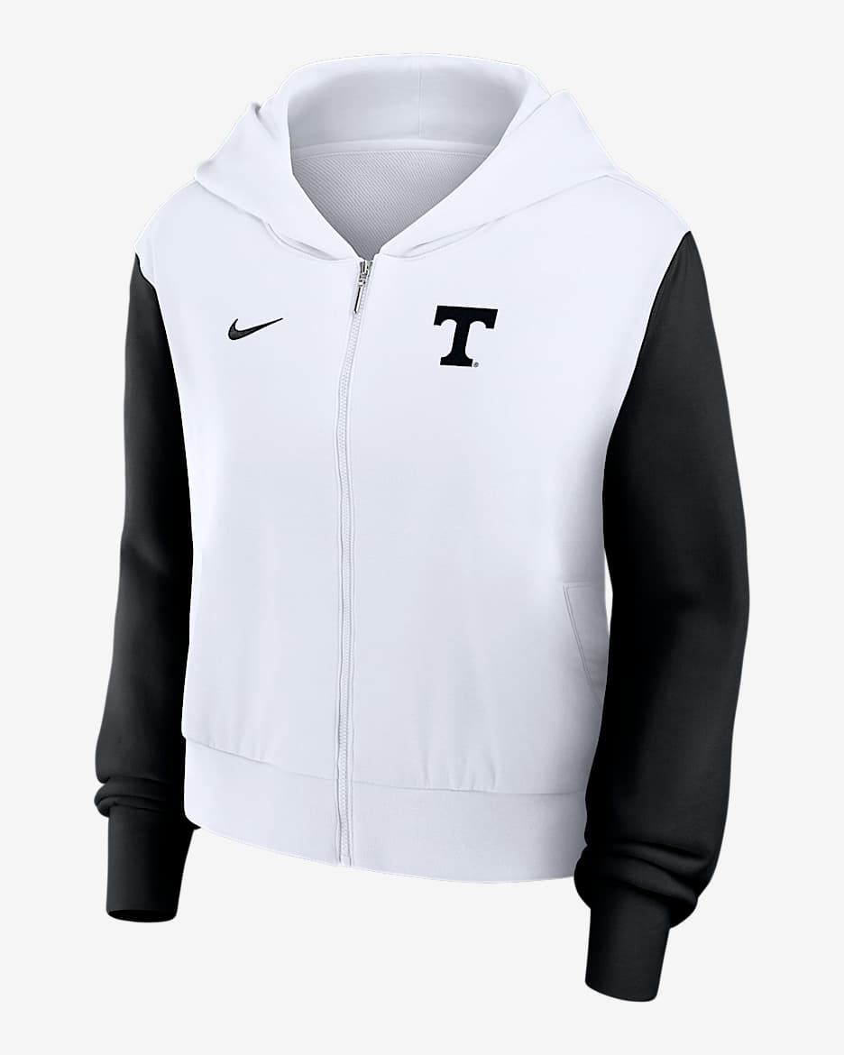Tennessee Athletic Prep Colorblocked Script Women’s Nike College Full-Zip Hoodie - White