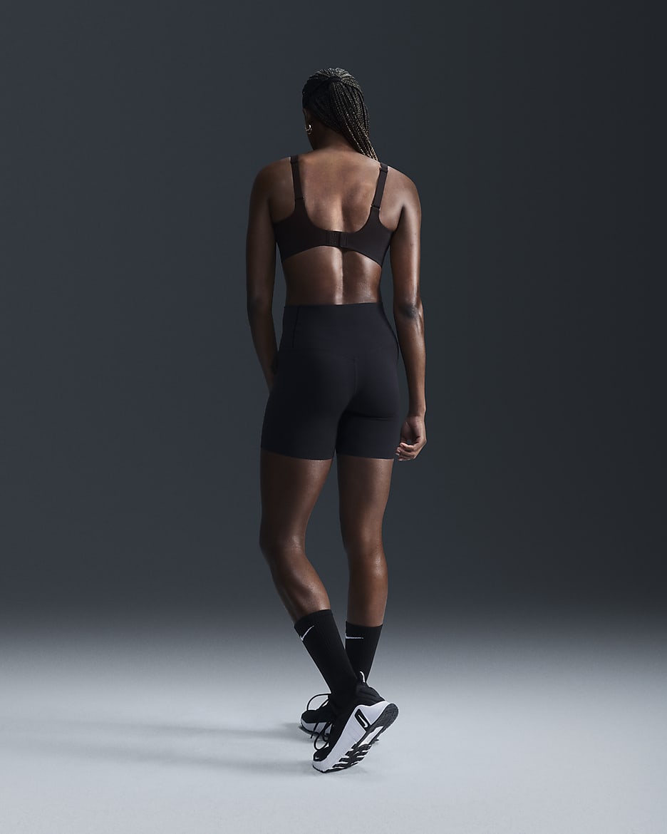 Brassière de sport convertible et rembourrée Nike Alate High Support pour femme - Noir/Cool Grey