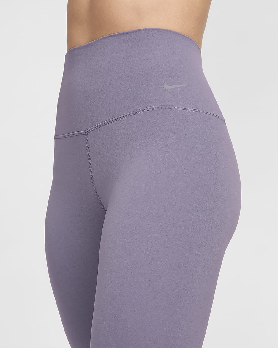 Nike Zenvy Leggings de talle alto, sujeción ligera y longitud completa - Mujer - Daybreak/Negro