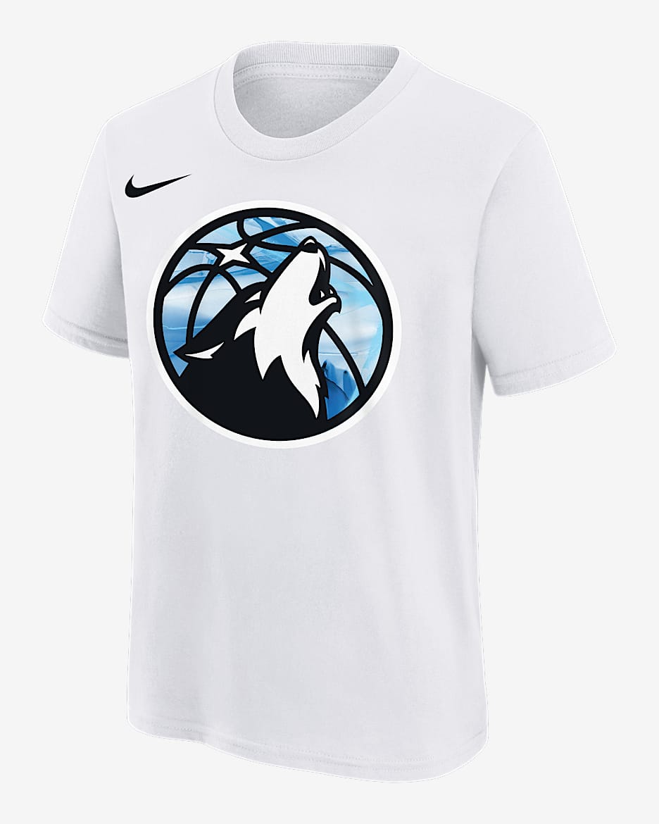 Minnesota Timberwolves Essential City Edition Big Kids' Nike NBA T-Shirt - White