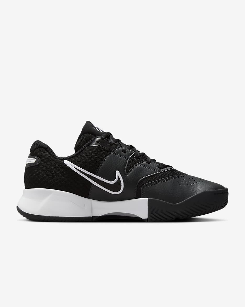 Chaussure de tennis NikeCourt Lite 4 pour femme - Noir/Anthracite/Blanc