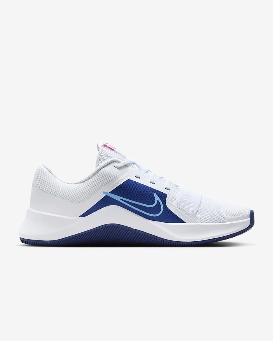 Nike MC Trainer 2 Men's Workout Shoes - White/Aquarius Blue/Fierce Pink/Deep Royal Blue