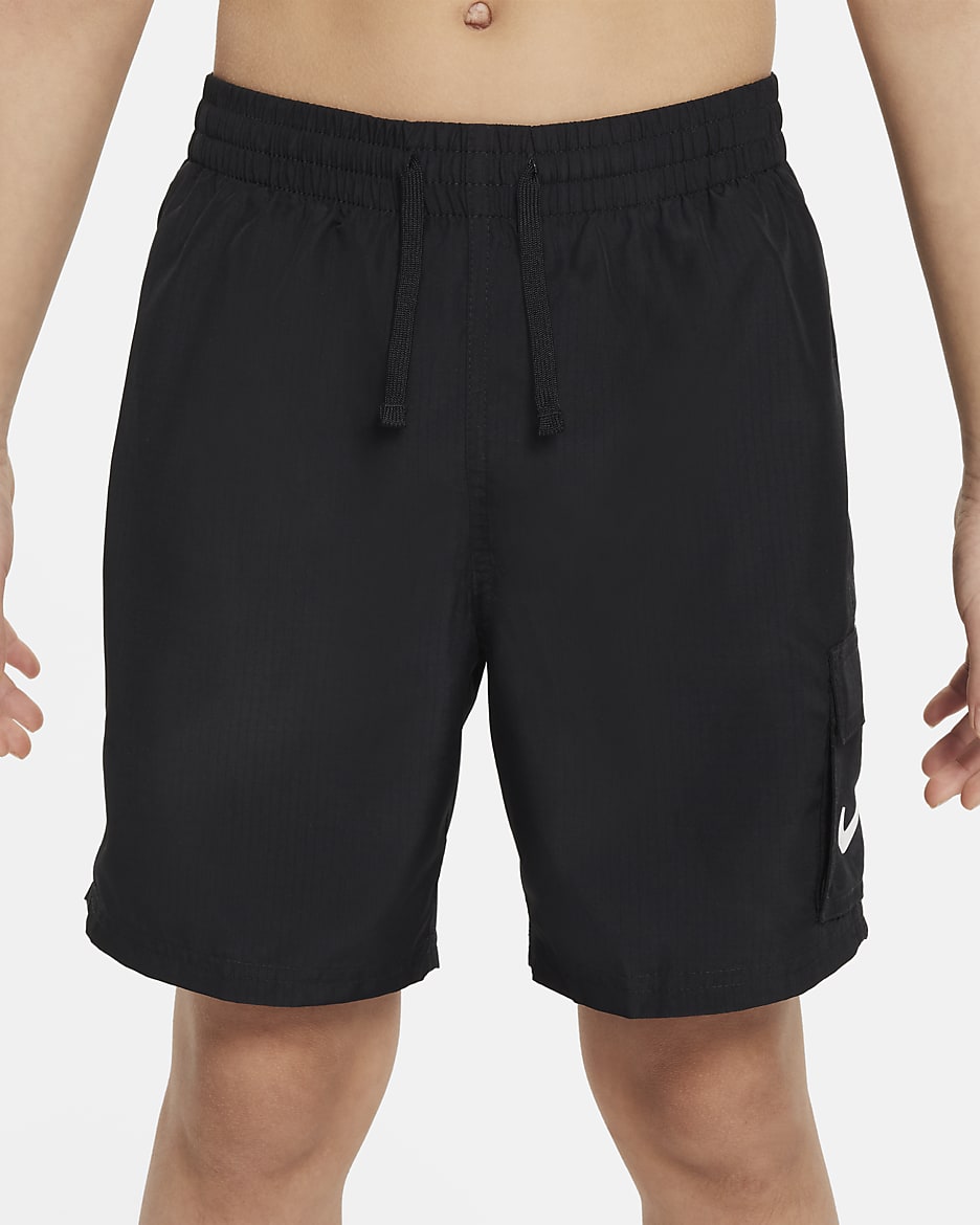 Nike Swim Voyage Big Kids' (Boys') 6" Volley Shorts - Black