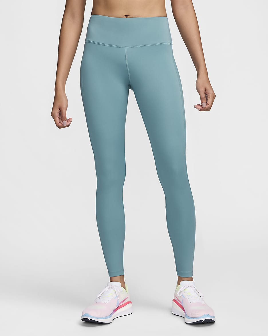 Nike Epic Fast Women's Mid-Rise Running Leggings - Denim Turquoise