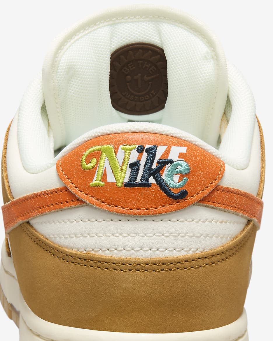 Nike Dunk Low Retro Shoes - Sail/Coconut Milk/Wheat/Safety Orange