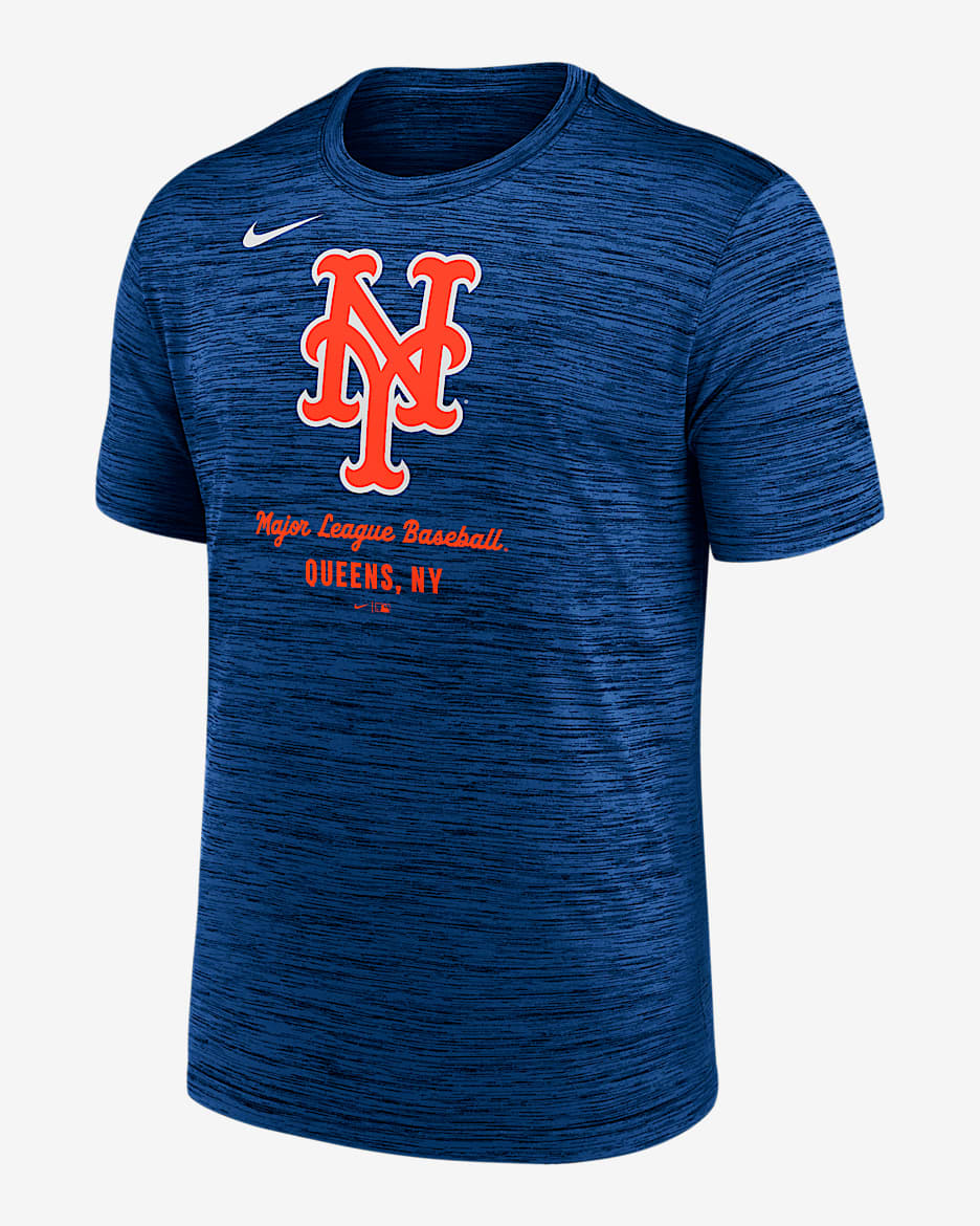 Playera Nike Dri-FIT de la MLB para hombre New York Mets Velocity - Royal